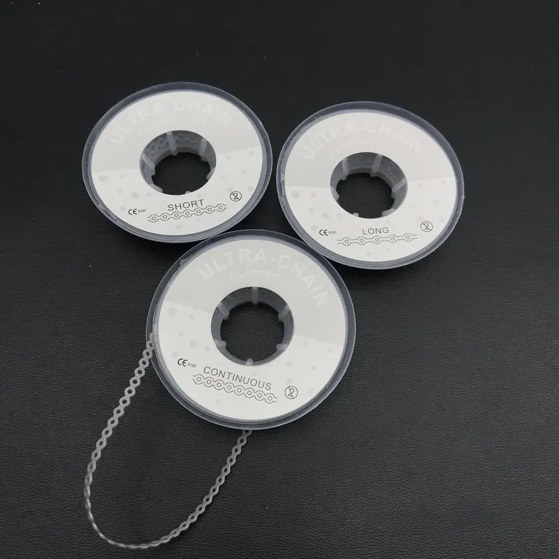 15 Feet Grey Dental Orthodontic Elastic Ultra Power Chain Band 1 Roll  tooth whitening 4.75m