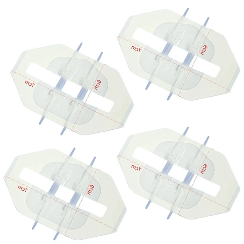 BAAE Quick Clot Zip Device 4Pcs Butterfly Bandages, Emergency Wound Closure Strips