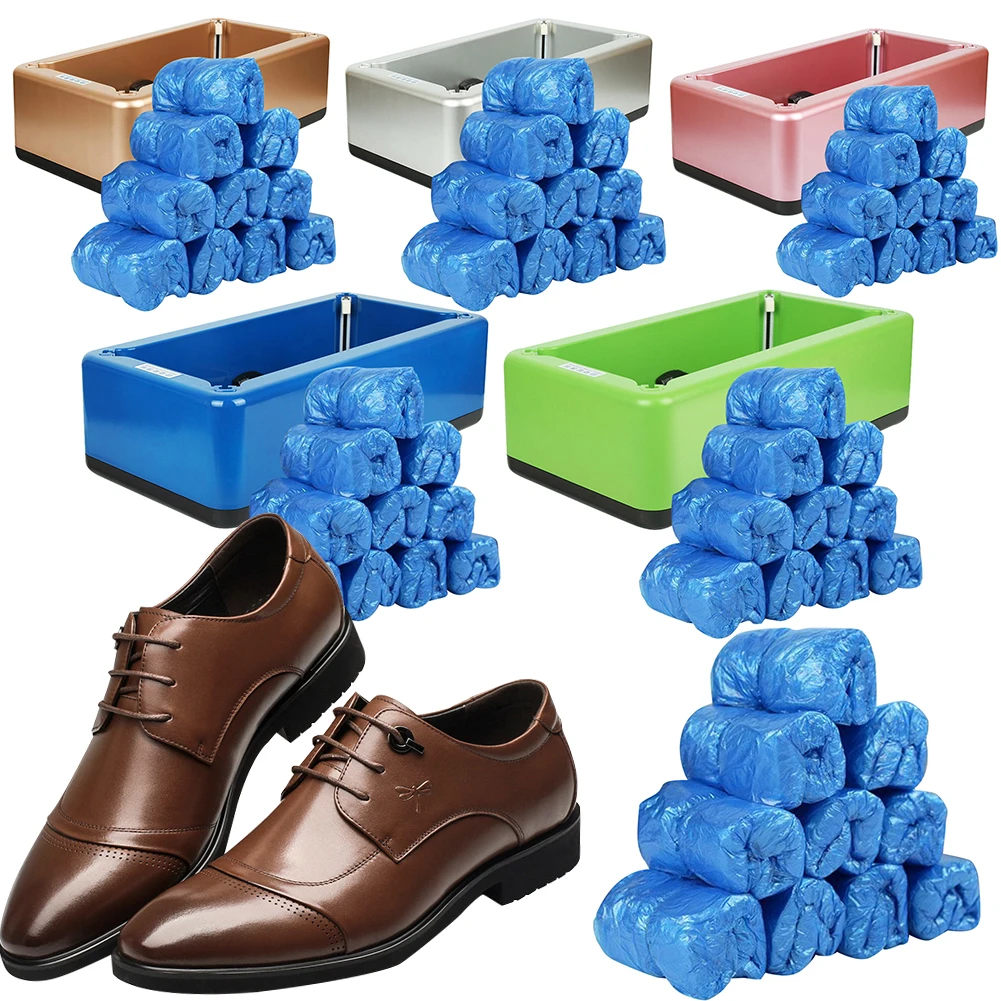 Distributeur automatique de couvre-chaussures de poulet, 100 pièces, couvre-chaussures intelligents mains libres, structure en T pour la maison et le bureau