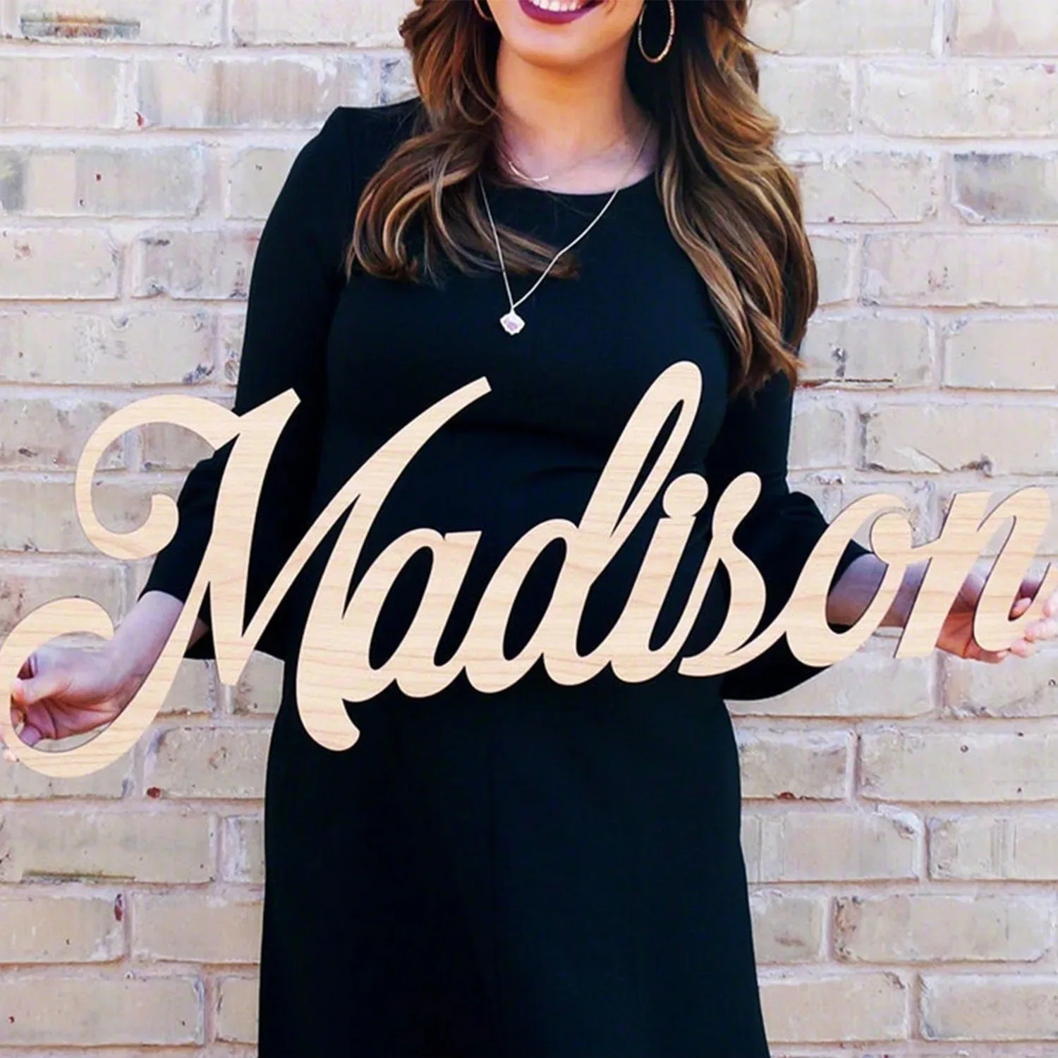 1pc Custom Name Sign,Customized Gifts,Wooden Name PlaqueMulti Color Select,Modern Home Decor,