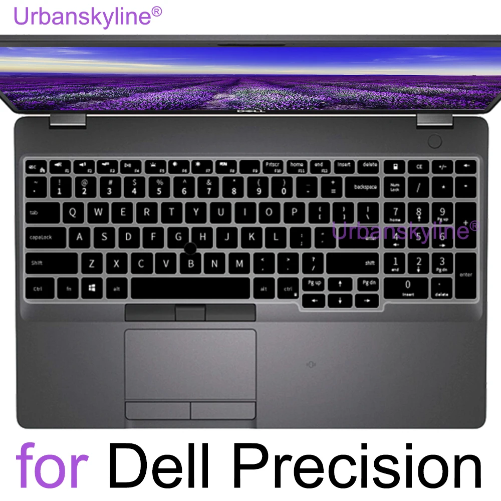 Couverture de clavier pour Dell Precision 7510 7520 7530 7540 3540 3541 3550 3551 3520 3530 Silicone protecteur accessoire pour étui 15.6