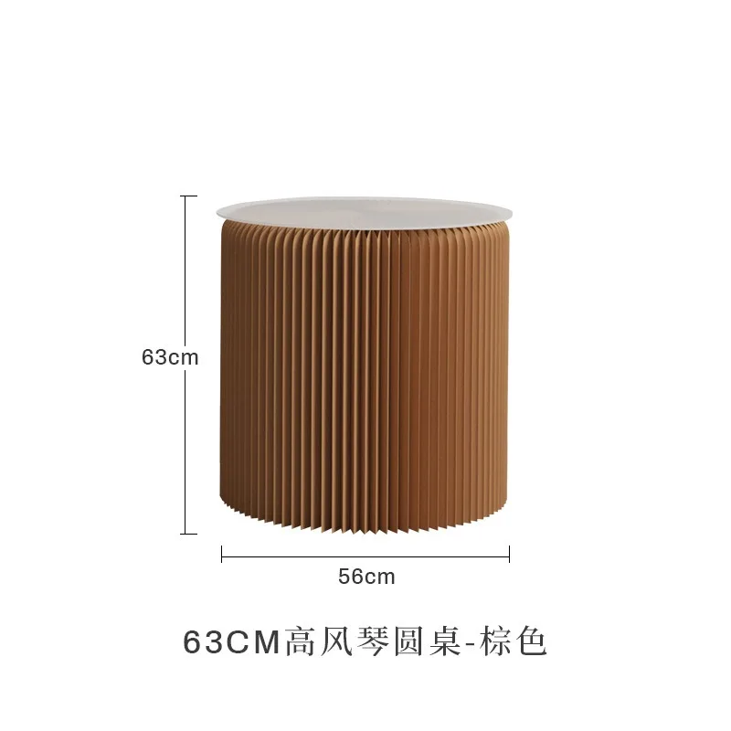 أريكة جانبية لغرفة المعيشة مستديرة، زاوية مصممة قليلة بجانب السرير الفاخر الخفيف، طاولة صغيرة مبتكرة وبسيطة وطاولة قهوة صغيرة