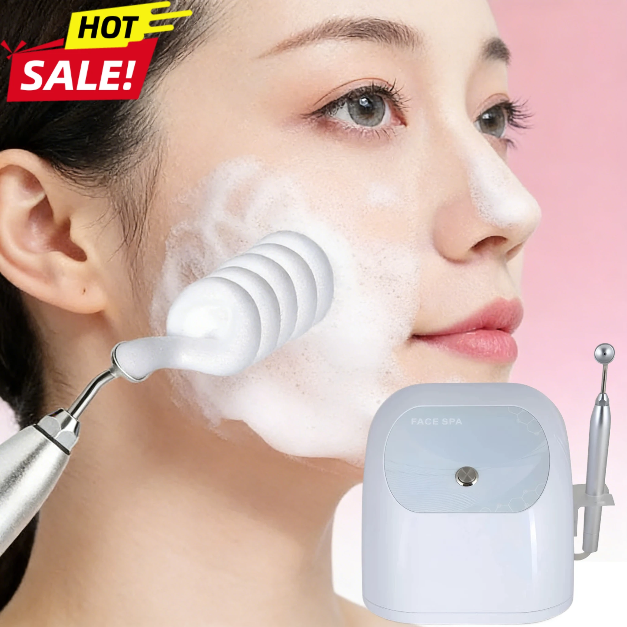 

High Quality Magic Oxygen Bubble Device Clean Mites Antioxidant Lighten Acne Marks Lock Moisture Face Rejuvenation Tool Durable