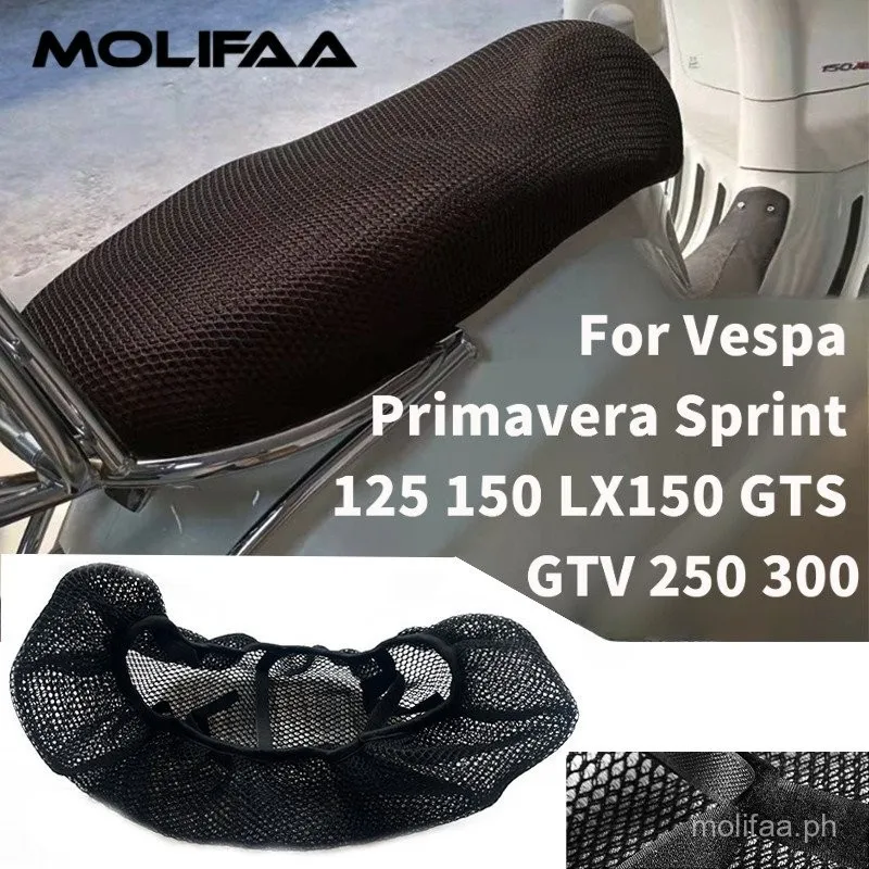 

Нейлоновая сетка для сиденья для Vespa Primavera Sprint 125 150 LX150 GTS GTV 250 300, дышащий чехол для мотоцикла, аксессуары