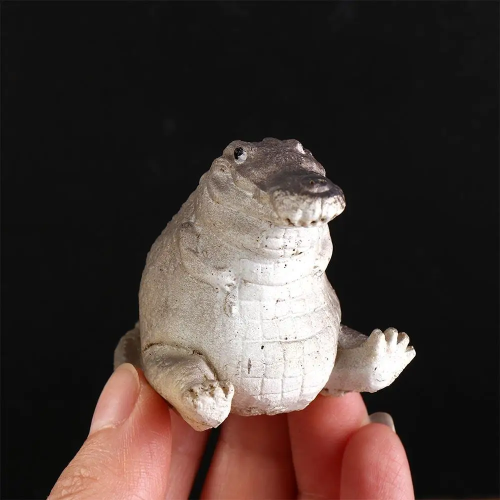 Practical Purple Clay Crocodile Tea Pet Cute Small Zisha Small Crocodile Vivid Handmade Tea Table