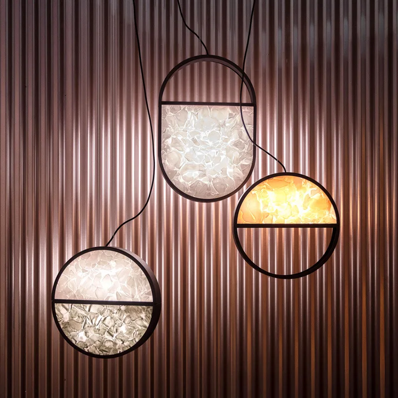 

Japanese Zen Style Long Line Lamp for Bedroom Living Room Bedside Hall Bar - Colorful Chandelier Lighting Model Room Decor