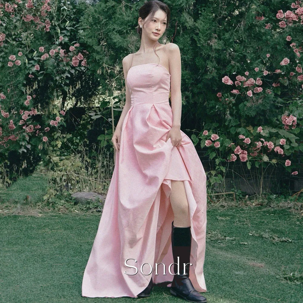 robe-de-mariee-coreenne-classique-rose-sondr-coupe-trapeze-sans-bretelles-plissee-en-satin-pour-seance-photo-et-reception-robe-de-soiree-personnalisee