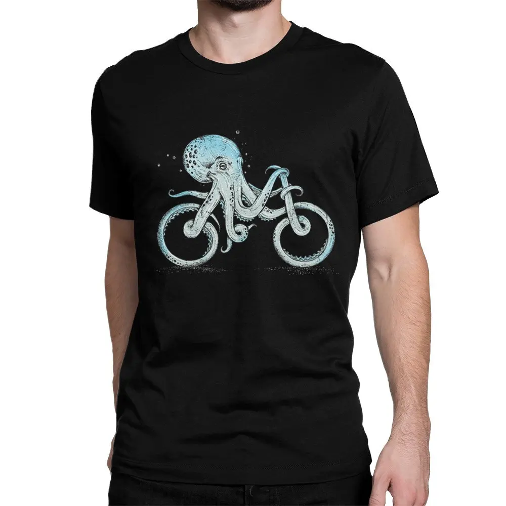 

Octopus Bike Graphic T-shirt, Men's Women's Sizes wtb-010