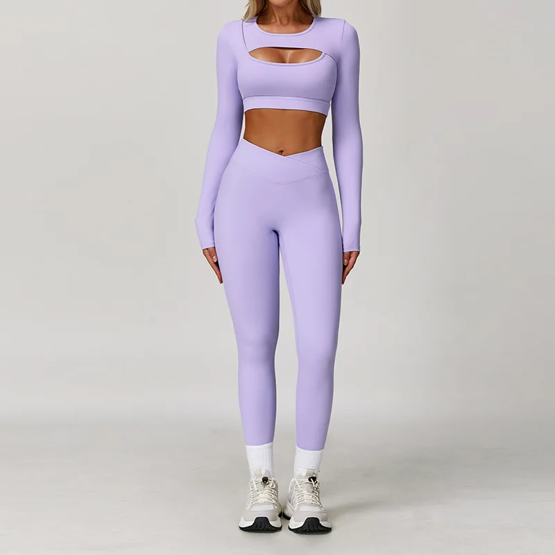 Sportswear Yoga Set 2PCS Gym Clothes Workout Outfits Yoga Suits For Women Tracksuits Fitness Set Sports Bra Running Gym Leggings image 6