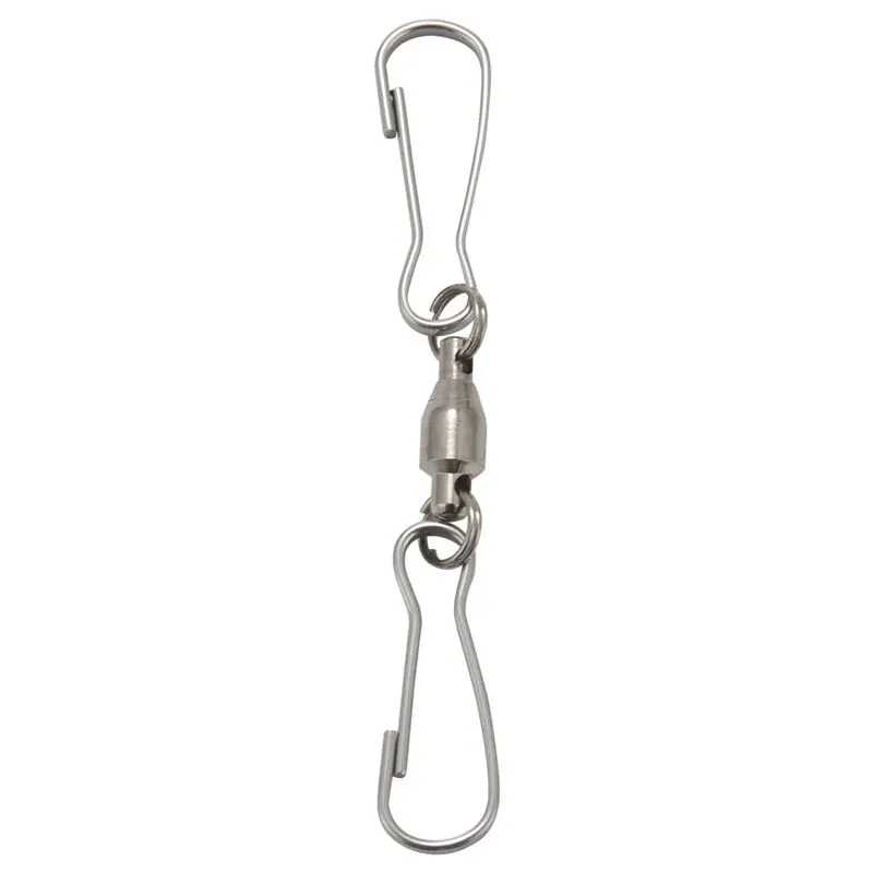 DT19 Swivel Hook Double Clip for Wind Spinners Hanging Windsock Bird Feeder 360 Rotating 24 Pack