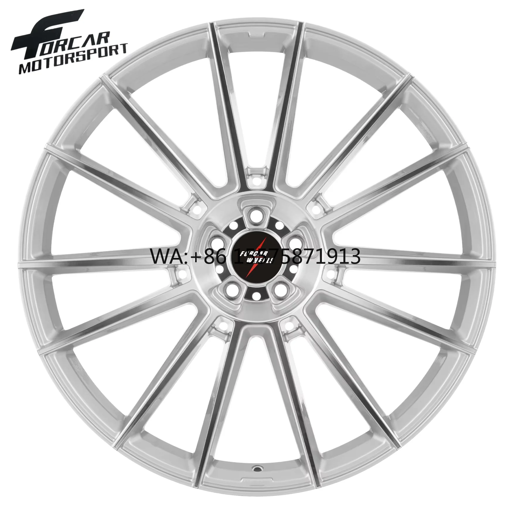 

Forcar Motorsport New Good Quality Silver Monoblock Aluminum T6061 Custom 16-24 Inch Alloy Forged Wheels Rims