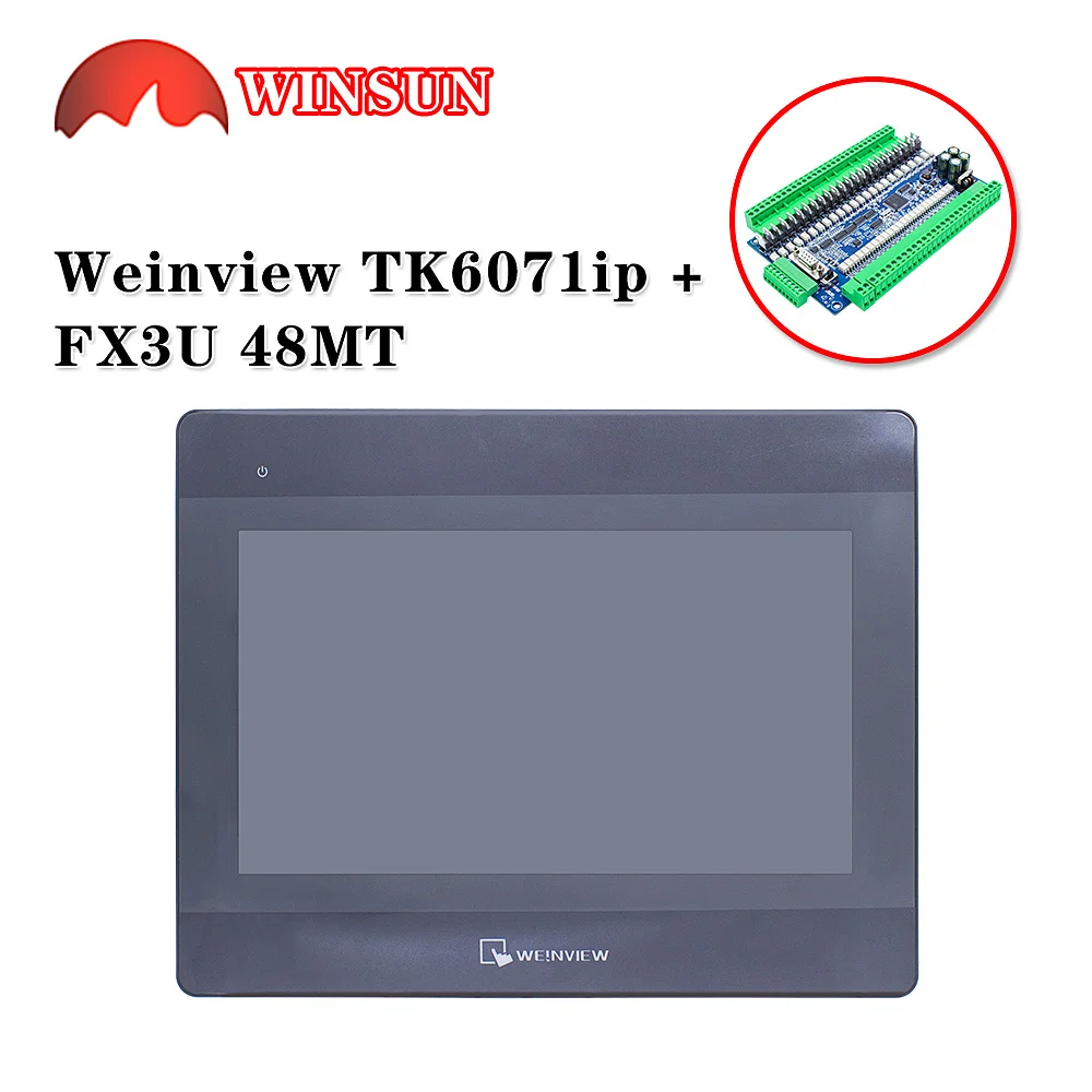 

Weinview TK6071IP USB connection with FX3U-14 -24 -32 -48MR/MT PLC RTU communication