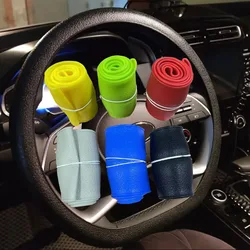 Car silicone steering wheel cover men's and women's fashion non-slip grip cover universal four seasons thin section soft