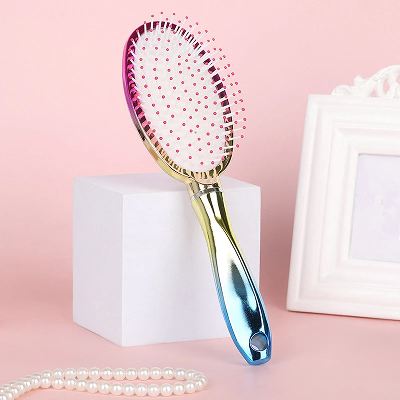 Luxury Plated Airbag Massage Comb Scalp Care Female Curly Hair Household High-grade Anti-static Hair Loss Makeup Comb