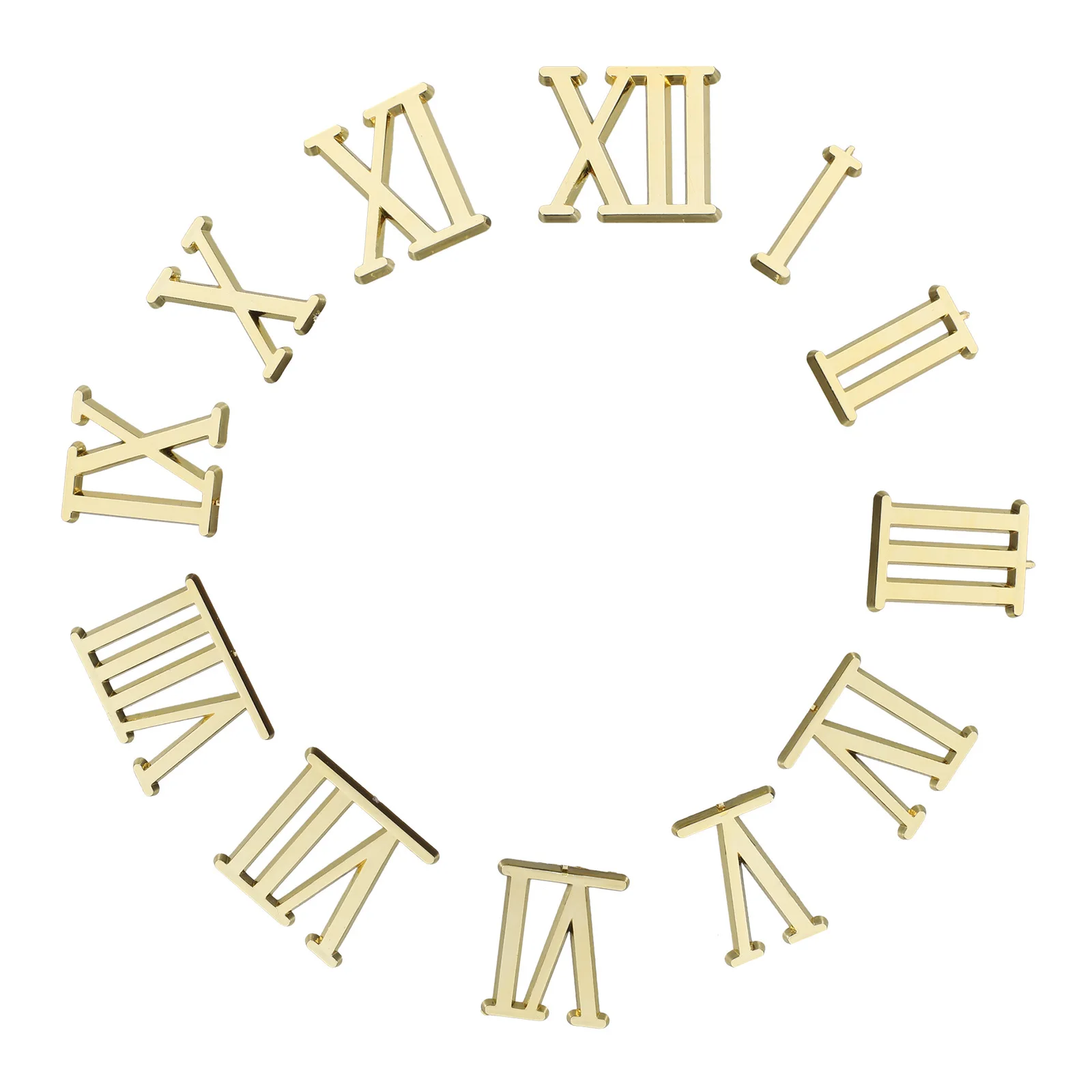

1 set 1 Set 3 Cm Electroplated Numbers Roman Numeral Wall Clock Face Replacement Diy Repair Kit Clock Accessories For Home Decor
