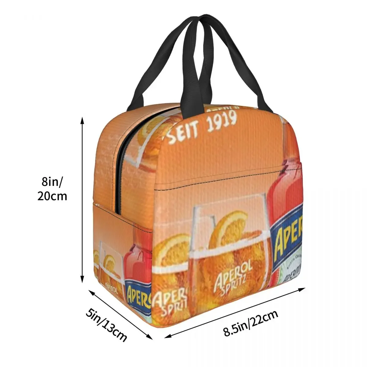 Aperol Spritz 1919 Poster borsa per il pranzo isolata termicamente bento Bag Lunch Container borse per alimenti borsa per il pranzo grande