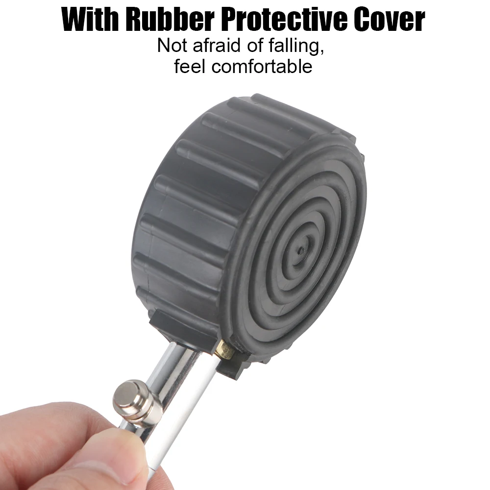 Монитор для автомобильной системы мониторинга мотоцикла, тестер воздуха в шинах, высокоточный манометр в автомобильных шинах с длинной трубкой 0-100PSI