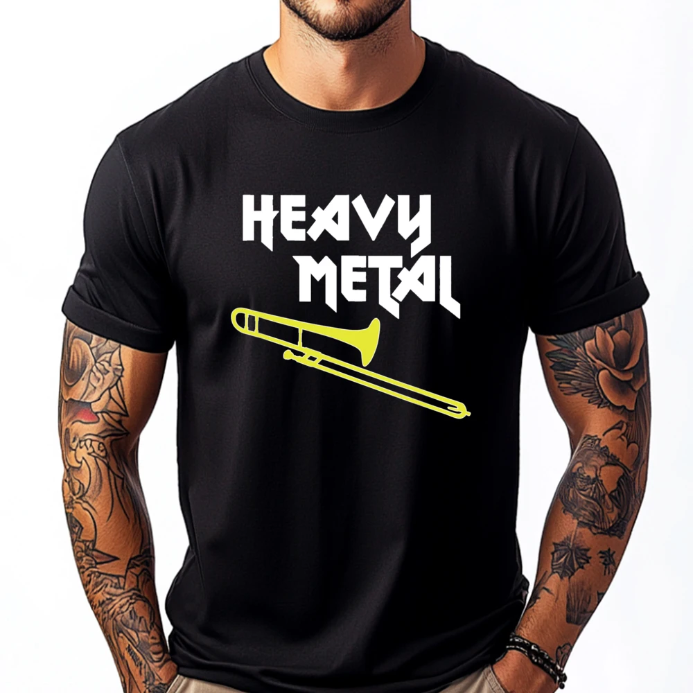 Marching Band Concert Band Funny Trombone Brand Clothing T Shirt Men T Shirt For Men Holidays Graphic Tees Men Shirts Luxury