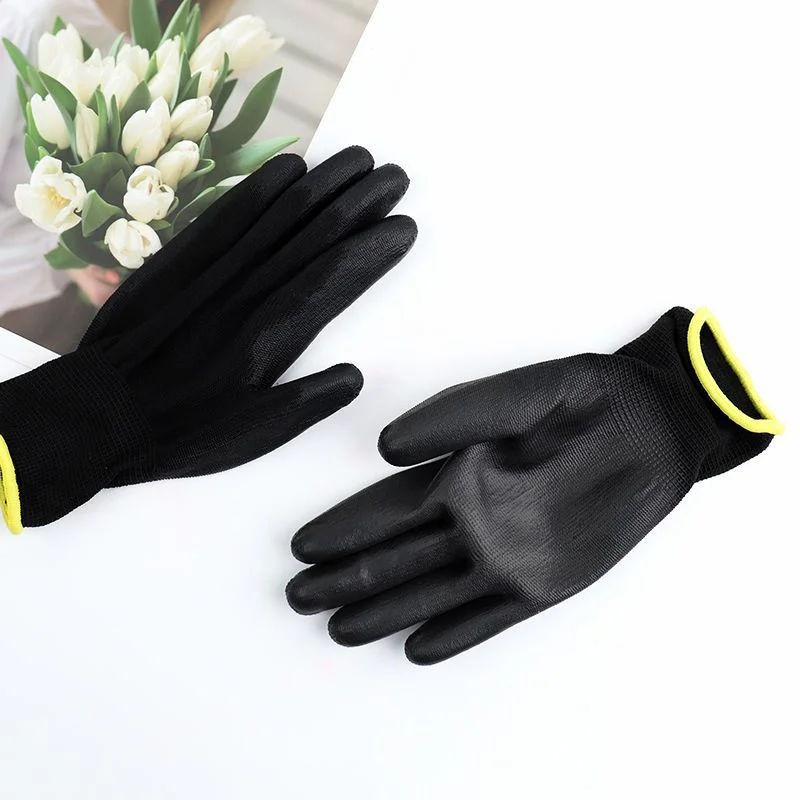 6-20 pairs of nitrile safety coated work gloves, PU gloves and palm coated mechanical work gloves, obtained CE EN388