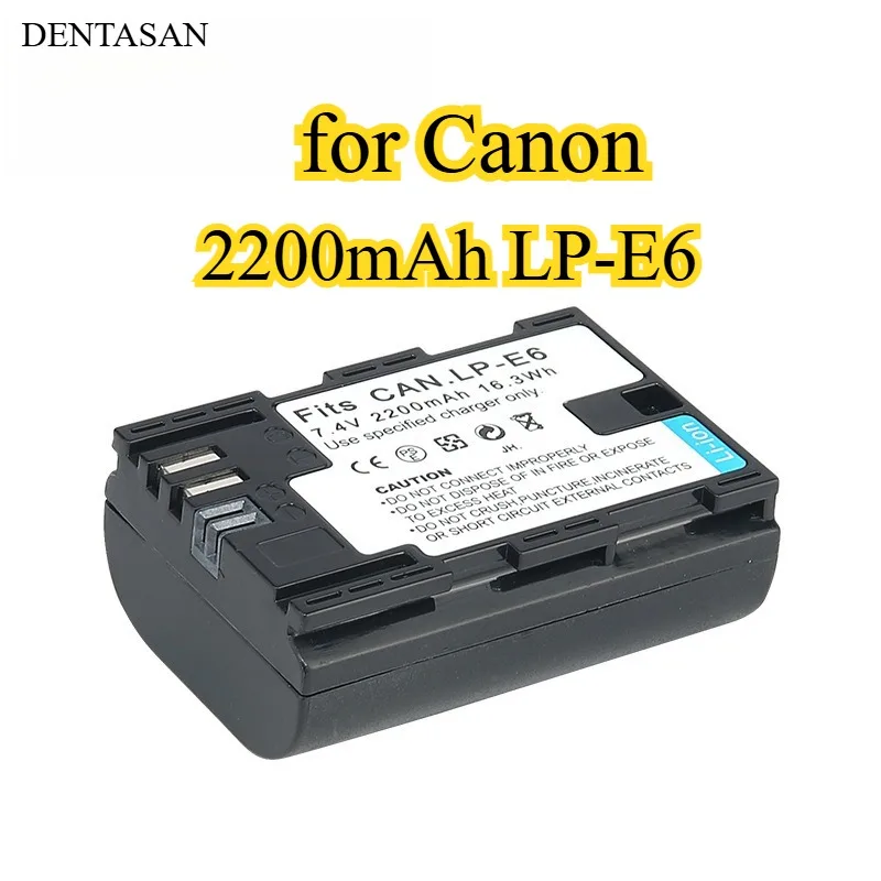 2200Mah LP-E6 Camer… - image