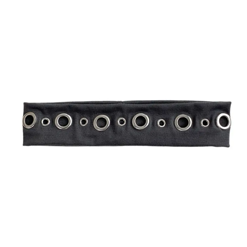 Hollowed Out Eyelets Punk Hairband Sweet Style Retro Design Rock Music Headband Rock Fabric Cool Style Vintage Headwrap
