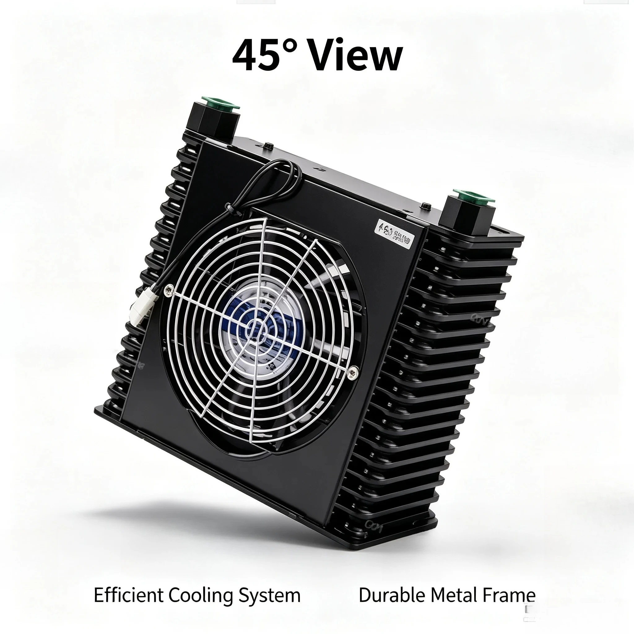 AJ1025T-CA 25L/MIN Flow Small Radiator Oil Cold Heat Exchanger, Radiator Oil Cooler, Hydraulic Aluminum Alloy Air Cooler 3Mpa