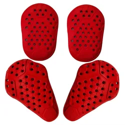 CE Level 1 / 2 Armor Red Motorcycle Chest Back Protector Elbow Knee Shoulder Jacket Insert Gear Moto Racing Protection Dorsal