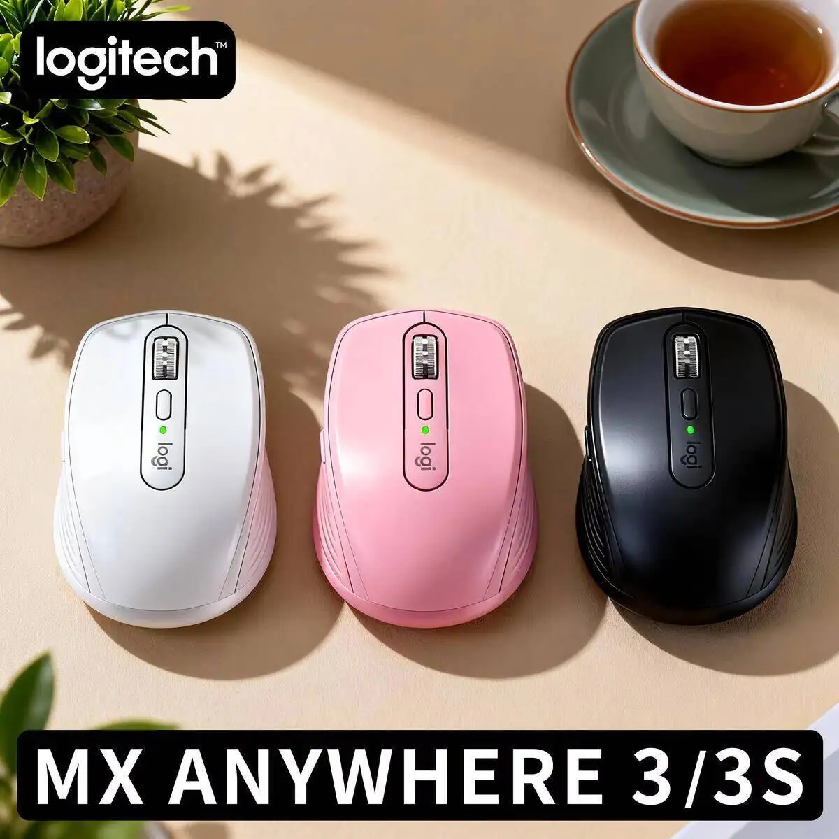 

Logitech Master Series MX Anywhere 3S Bluetooth Беспроводная бесшумная мышь Мягкий звук Офисный женский планшет