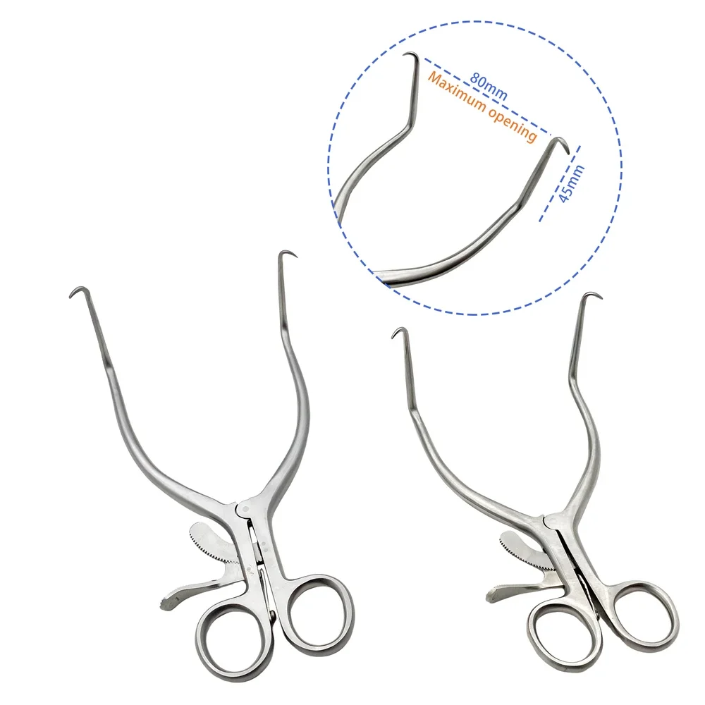 QSWTITAN Stainless Steel Postcranial Retractor Self-Retaining Retractor Orthopedics Surgical Instruments