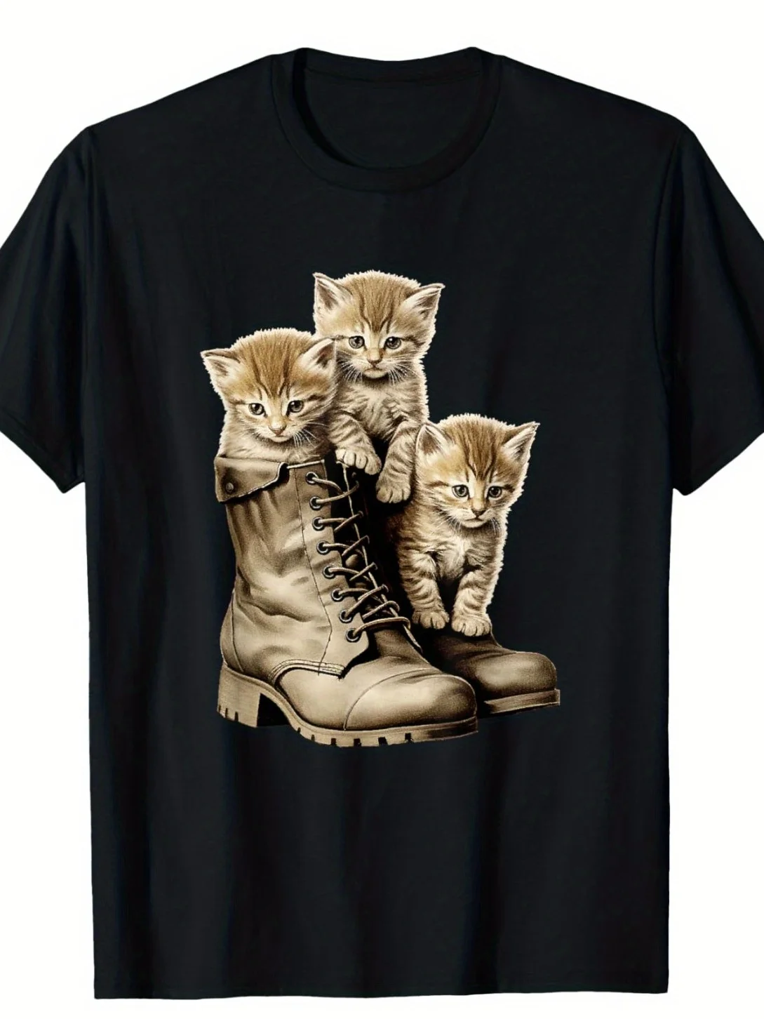 Kittens And Combat Boots T-Shirt