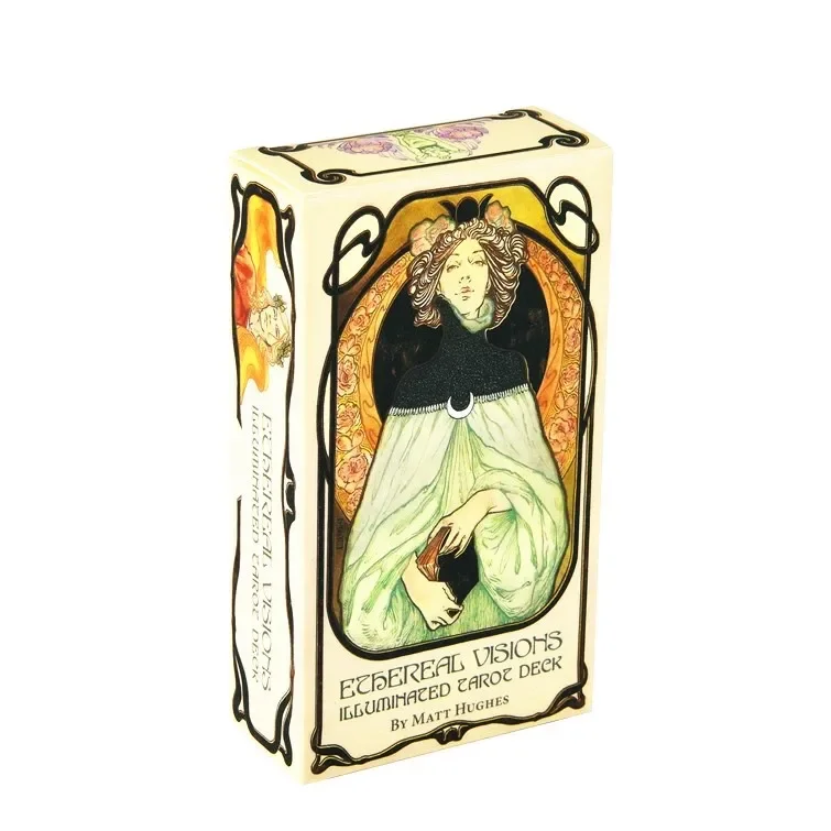 HOT 400 Style Tarot Cards Oracle Golden Art Nouveau The Green Witch Universal Celtic Thelema Steampunk Tarot Board Deck Games