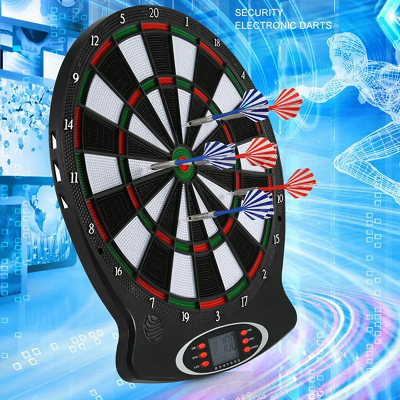 Premium Professional Electronic Hanging Dartboard | LCD Automatic Scoring with Darts for Home Game Room