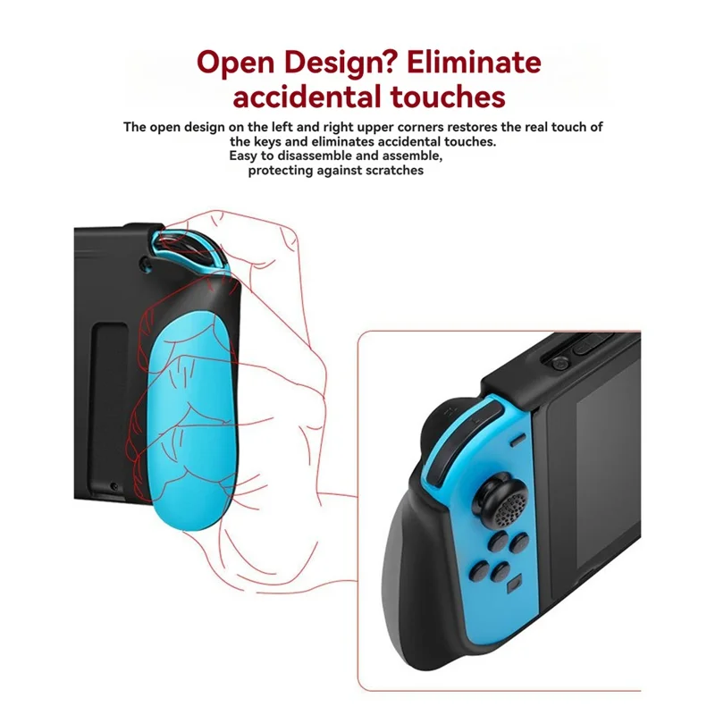 JABS-TPU-Schutzhülle für Nintendo für Switch, Schutzhülle, langlebig, verbessertes Griffdesign