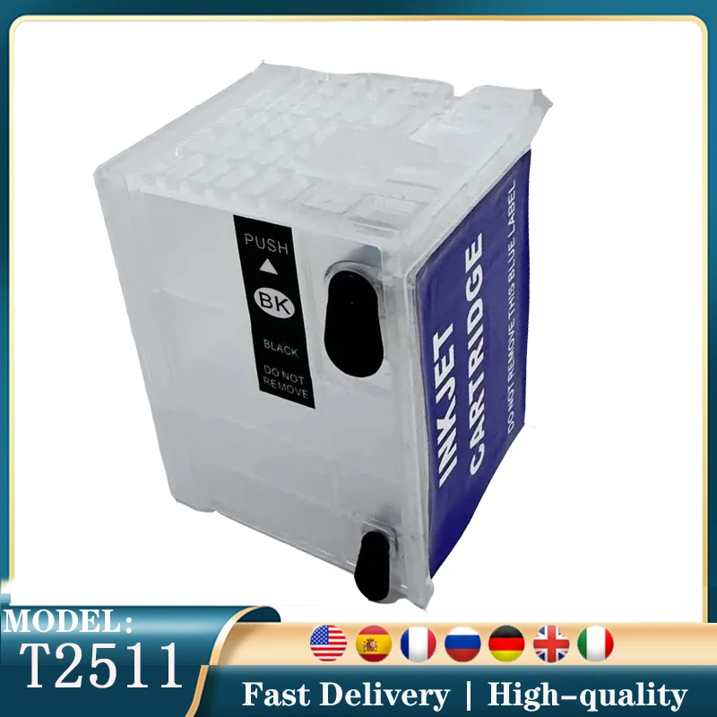 

Vilaxh T2511Порожный многоразовый картридж с чипом ARC для Epson WorkForce Pro WF-M5190DW/WF-M5190DWSV/WF-M5190DW BAM