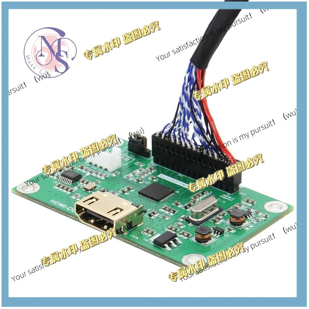 LVDS to HDMI driver board, suitable for adapter converter, supports 1080P resolution
