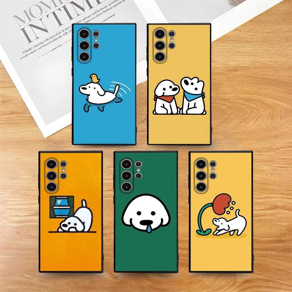 

Cute M-Matsui Art Phone Case For Samsung Galaxy S25 S24 S22 S23 Ultra S21 S20 Plus 5G Frosted Non-Slip Full Cover Case