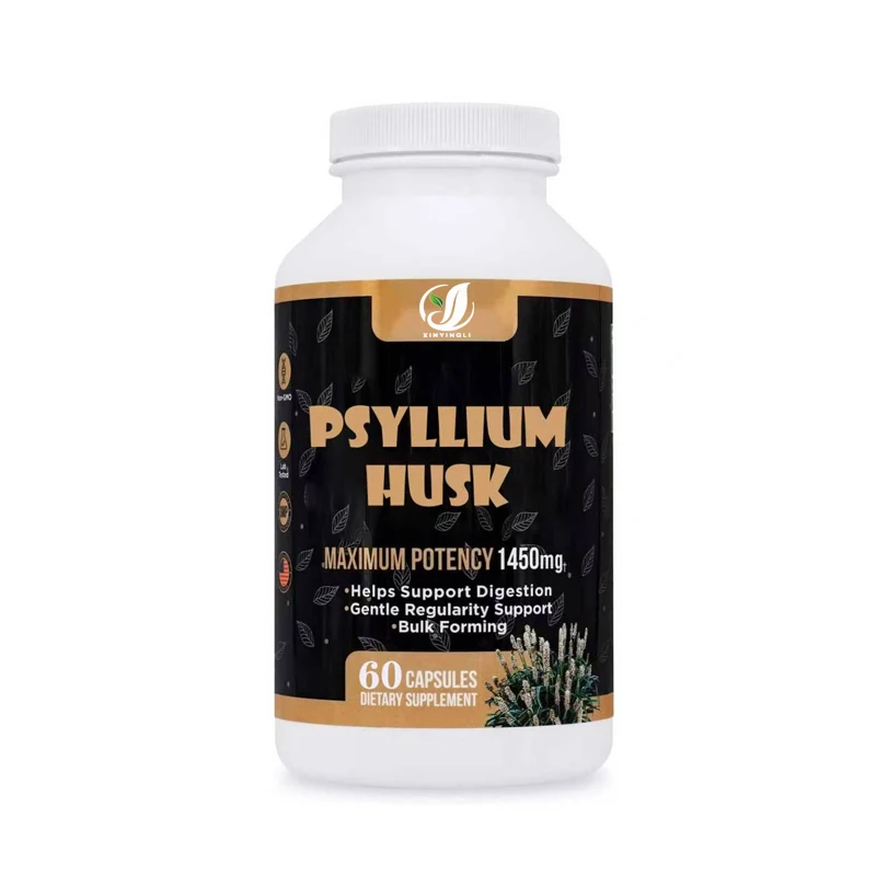 PSYLLIUM Shell Capsules - High Quality Cheqianzi Fiber Supplement - Promote Intestinal Health and Regularity