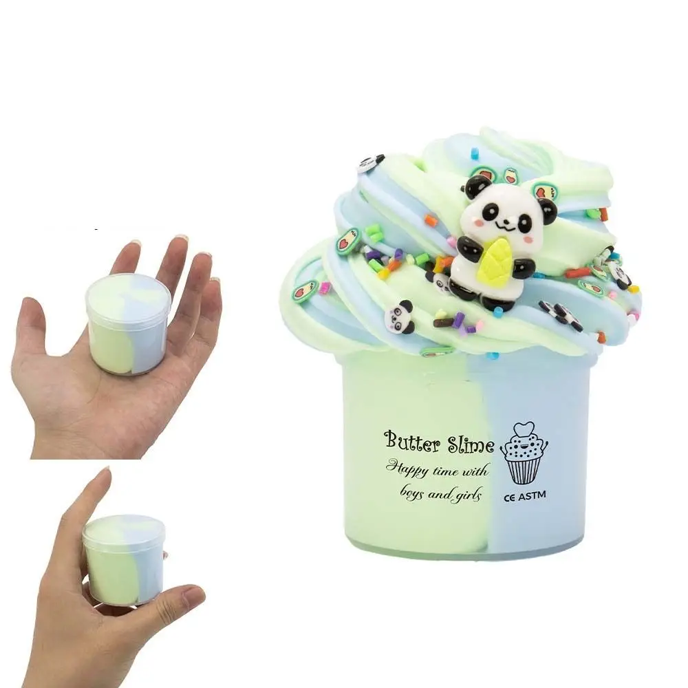 Creative Cultivation Butter Fluffy Slime Kit Hands-on Ability Non-toxic Crystal Slime Tortoise Dinosaur Slime Crystal Puree