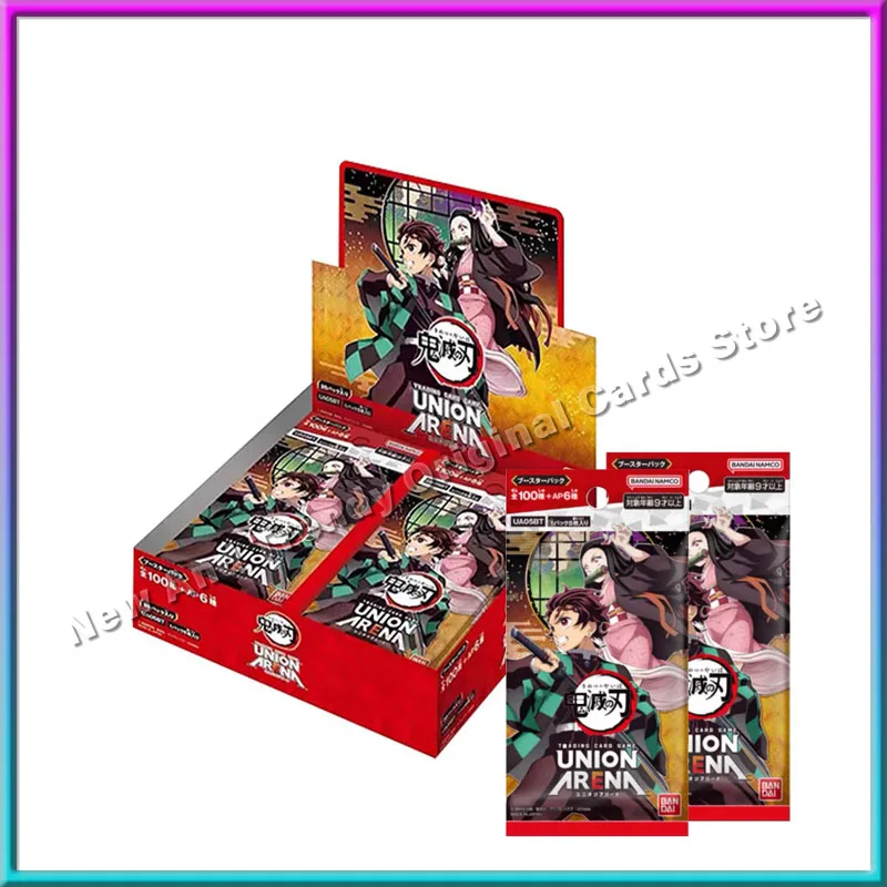 

Original Bandai Japanese Anime Character Collected Cards Demon Slayer Supplemental Package Holiday Gifts Children Toys for Boy