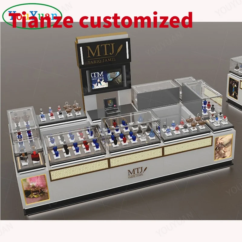 

(customized)Classic perfume retail store display shelf perfume shops cosmetic interior make up showcase kiosk shopping cente