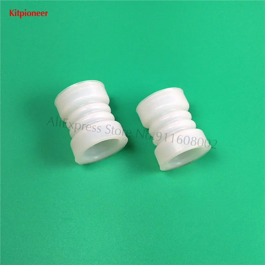 A Pair Corrugated Silicone Seal Tubes Rugate Pipe Rings Accessories Of Ice Cream Makers BJ Soft Serve Machines Diameter 37mm