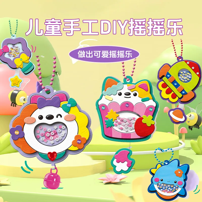 

New children's educational DIY graffiti magnetic pendant refrigerator sticker jewelry toy