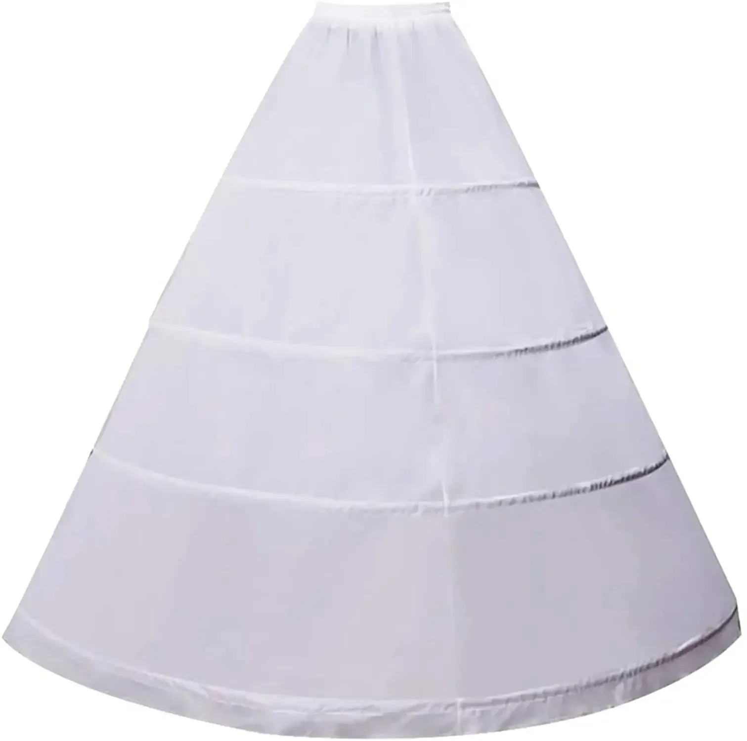 

Women's Petticoat with 4 Hoop A-Line Underskirt Crinoline Long Ball Gown Bridal Dress Wedding Petticoats White 2023