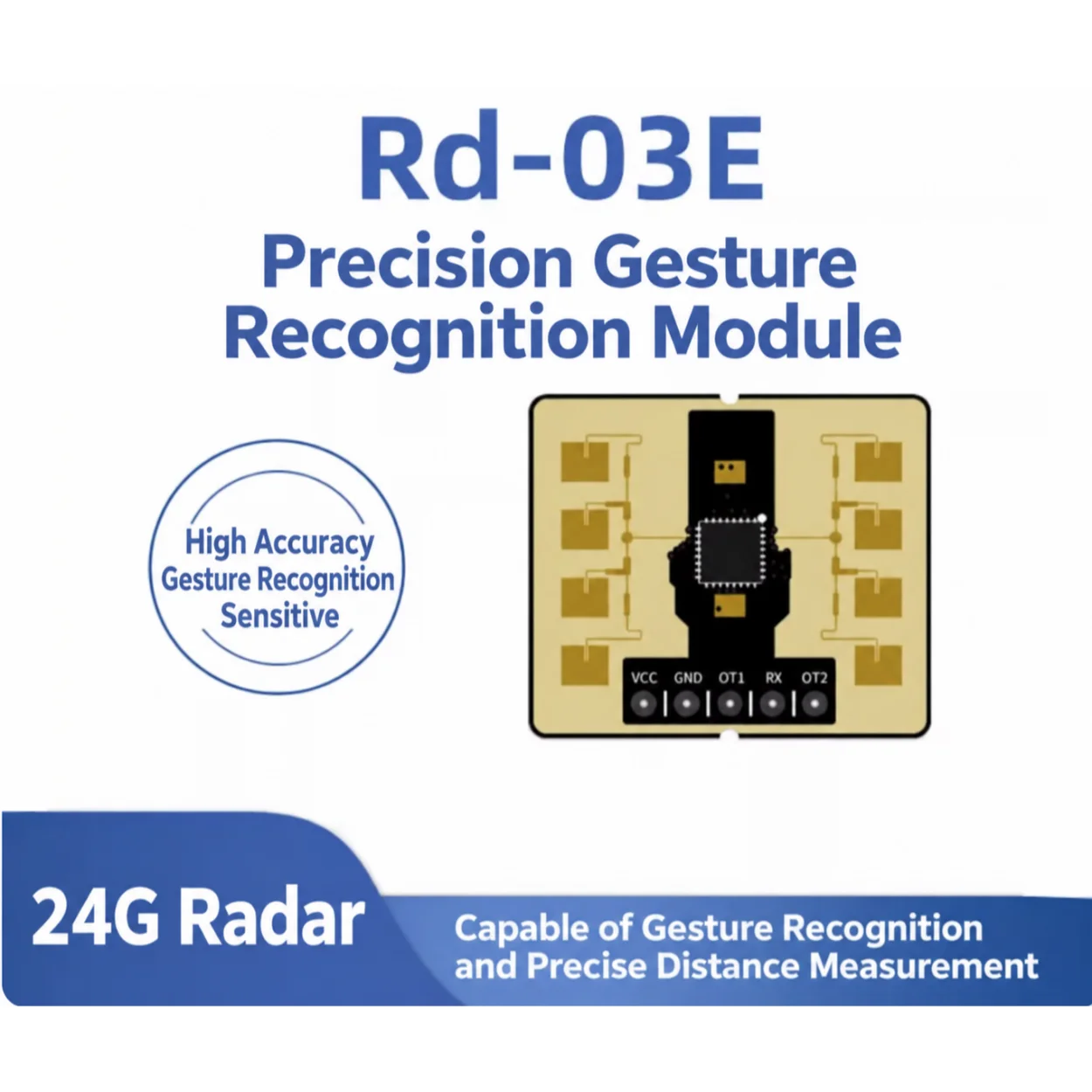 Original Rd-03E 24G Human Motion Precision Distance Measurement Module / Gesture Recognition Radar Sensor Module