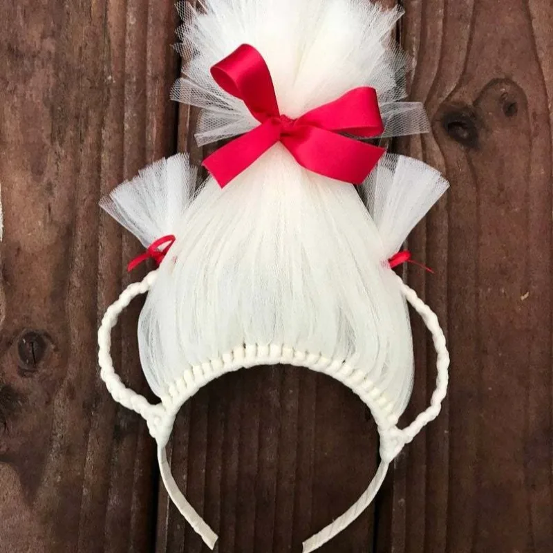 Xmas Wig Headband Exaggerated Hair Accessory Funny Party Headwear for Kids Performance Party Decor Dress Up Props Holiday Gifts - view 5