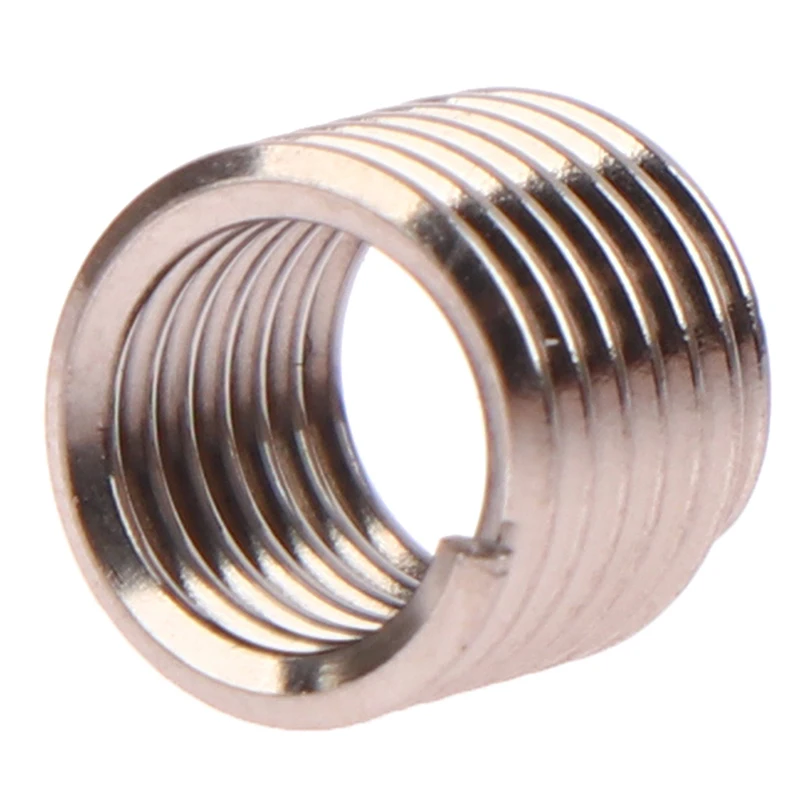 Inserto de rosca de alambre Helicoil de acero inoxidable 304 estándar M6 * 1,0 1.5D inserto de reparación de hilo de alambre Helicoil