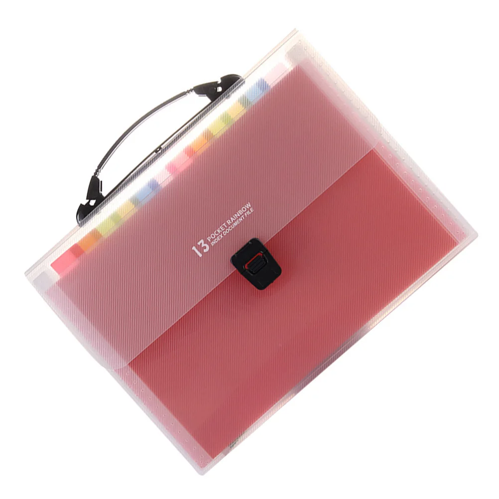 Accordion File Folder Portable Document Organizer A4 Size Multilayer Design for Receipts Name Cards Vouchers Coupons Tickets