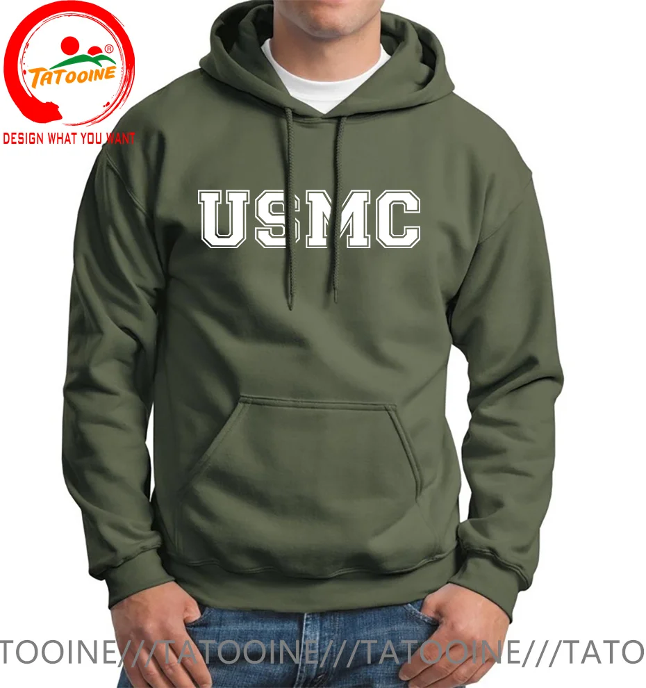 USMC Hoodies US Marines Semper Fidelis Devil Dog Military Force Recon Hoody Sweatshirts USA Army Streetwear Harajuku Hoodie Coat