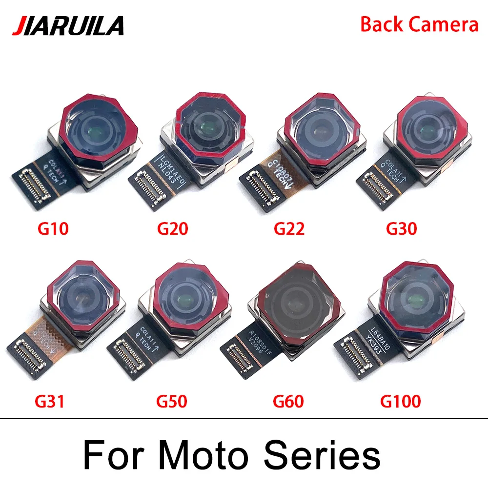 10 Pcs For Moto G10 G20 G22 G30 G31 G50 G60 G100 Back Rear Front Camera Module Main Selfie Flex Cable Replacement