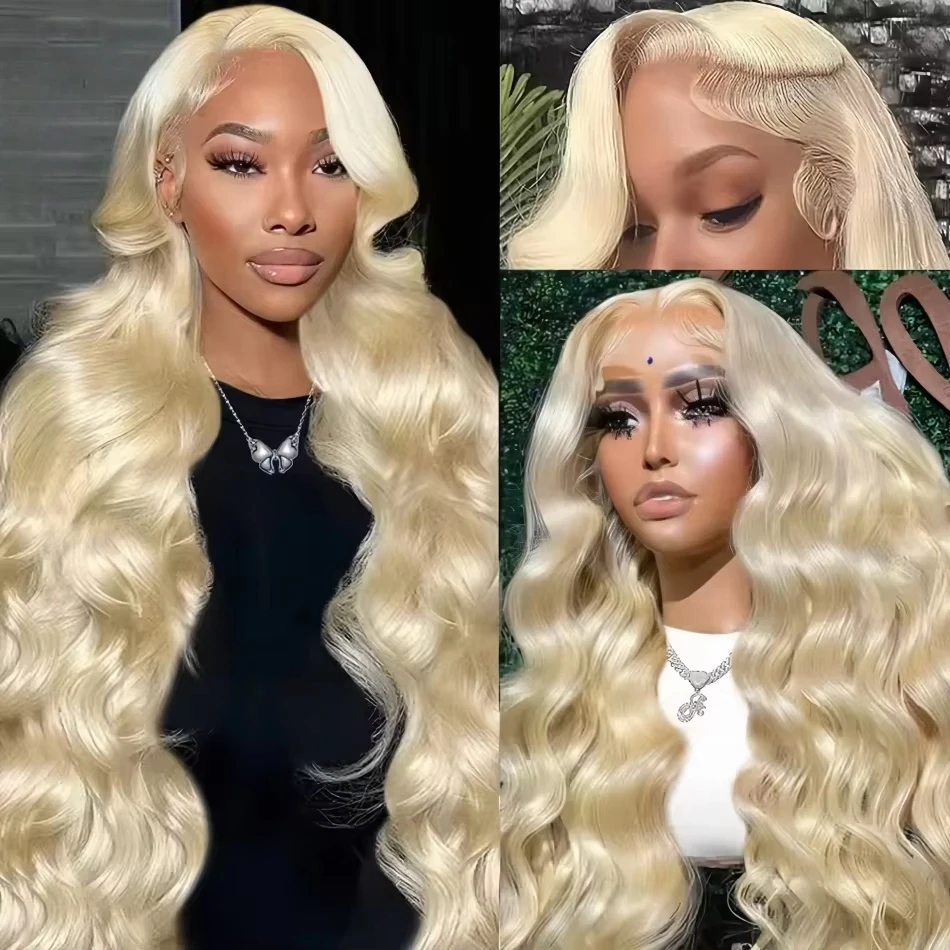

Blonde 613 HD Transparent Lace Front Wigs 13x6 Body Wave Human Hair Lace Frontal Wig Brazilian Pre Plucked 100% Wigs For Women